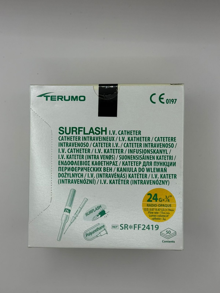 CATETER INTRAVENOSO SURFLASH 24X19