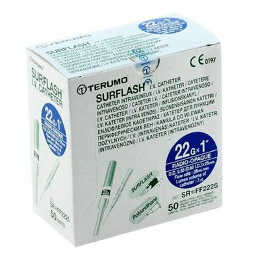 CATETER INTRAVENOSO SURFLASH 22X25 