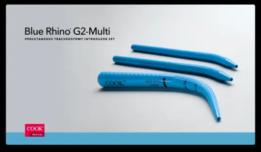 [C-PTIS-100-HC-G-EU-FLEX8.5] SISTEMA TRAQUEOSTOMÍA 8.5 FLEX INCLUYE AGUJA INTRODUCTORA, DILATADOR, GUIA PUNTA EN J, CATETER GUIA, DILATADOR BLUE RIHNO RADIOPACO Y CANULAS 7.5, 8.5, Y 9.0 MM
