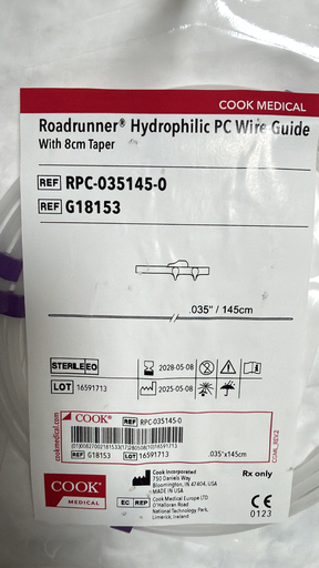 [RFSPC-35-260] GUIA DE ALAMBRE CORRECAMINOS (ROADRUNNER) .035 x 260 cm  